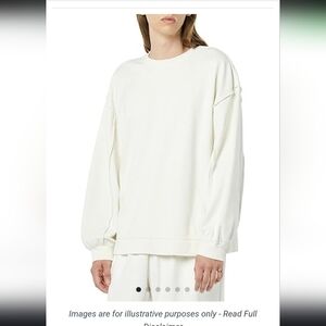 Rare Self White Oversized Sweatshirt